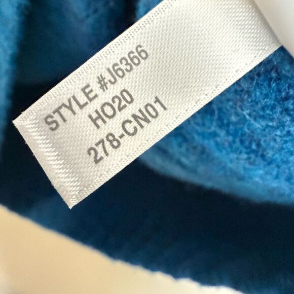 J. Crew Marino Wool Blend Teal Sweater Mock Turtle Neck Size Small style #J6366 - Picture 4 of 5